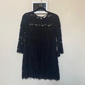 Speechless Black Lace Mini Dress